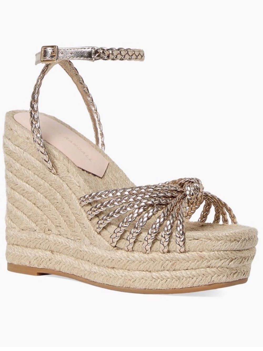 New Loeffler Randall Pamela Mignon Espadrille Wedge Sandal Shoe